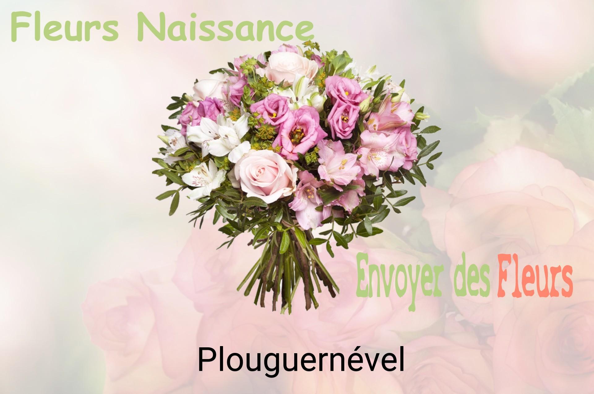 Bouquet de fleurs de naissance livré à Plouguernével